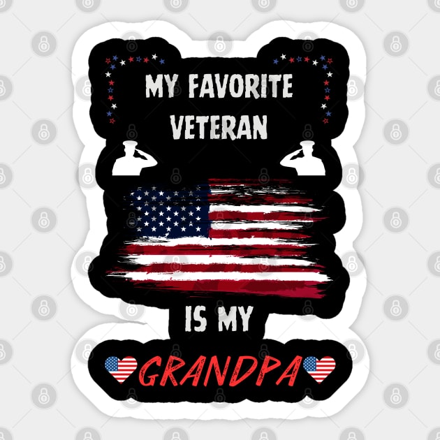 veteran grandpa Sticker by vaporgraphic